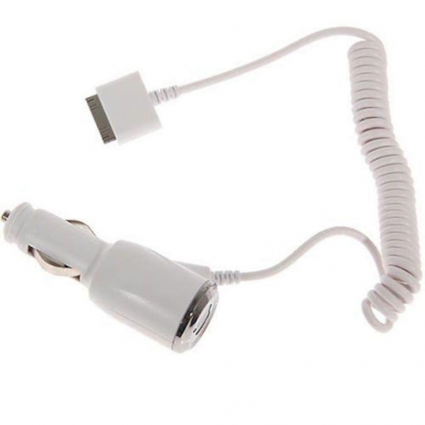 30 Pin Araç Şarj Aleti (iPhone ve iPad Uyumlu)