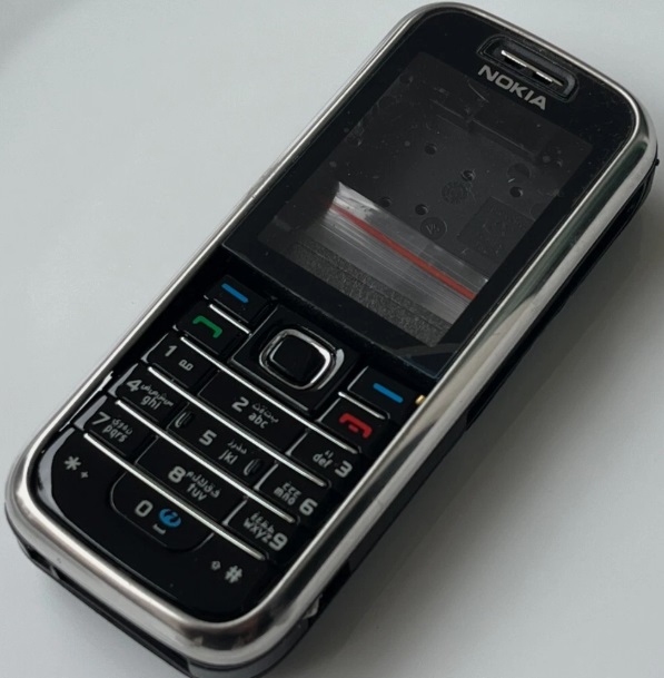 Nokia 6233 Siyah Telefon Kasası