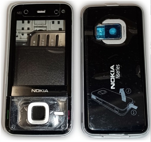 Nokia N81 8GB Siyah Telefon Kasası