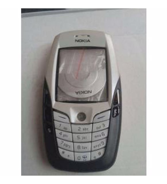 Nokia 6600 Telefon Kapağı (Beyaz-Bej)
